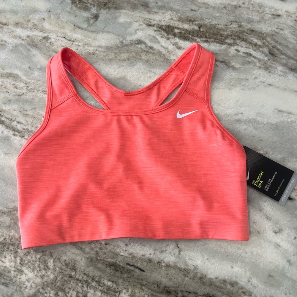 Nike swoosh dri-fit bra